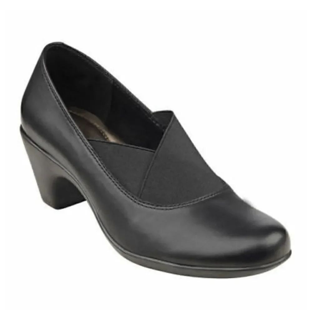 Easy Spirit Catava Comfort Leather Loafer Pumps